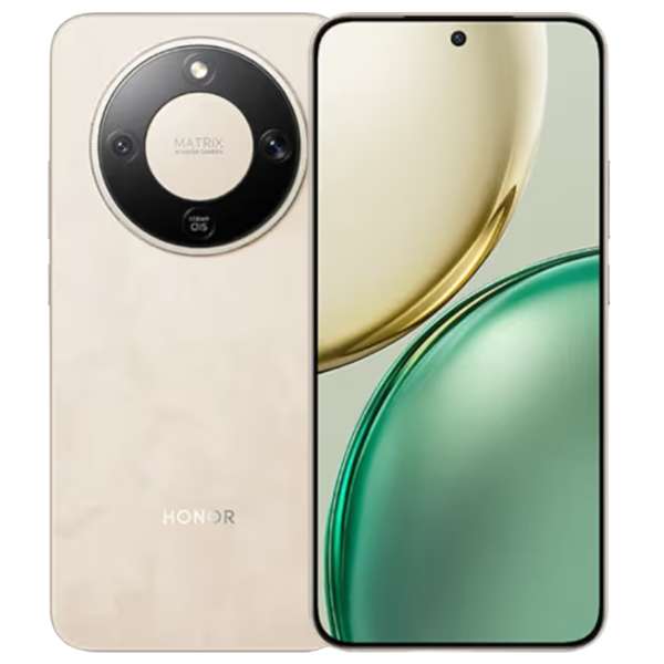 Honor X9d Sunrise Gold color smartphone with stylish premium finish