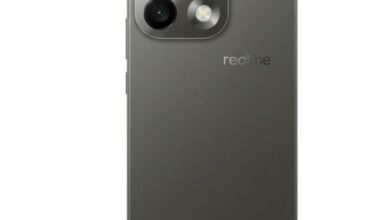 Realme 16 Pro Plus black color back design with camera module